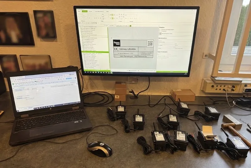 Préparation des devices LoRaWAN à l'atelier Finemeca — Walcourt